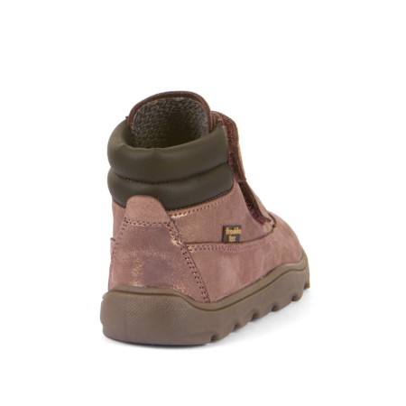Froddo Barefoot ZERU TEX G2110150-12 PINK/GOLD, Lekko Ocieplane Trzewiki z Membraną