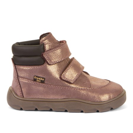 Froddo Barefoot ZERU TEX G2110150-12 PINK/GOLD, Lekko Ocieplane Trzewiki z Membraną