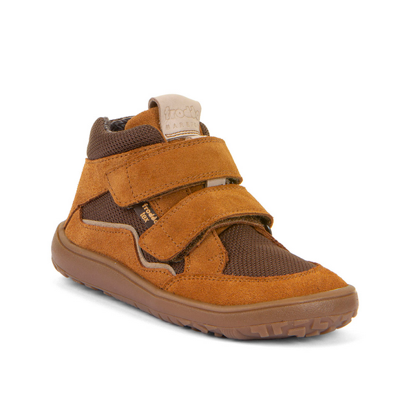 Froddo Barefoot TEX AUTUMN G3110266-4 COGNAC, Lekko Ocieplane Trzewiki z Membraną