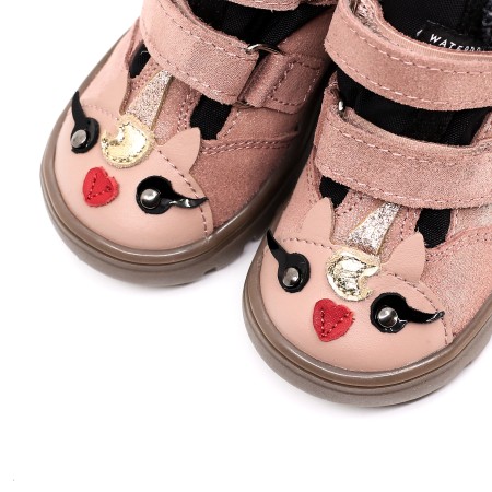 MRUGAŁA ANDY PONY ROSA POŁYSK TRZEWIKI OCIEPLANE Z MEMBRANĄ TE-POR | Rozmiary 22-30