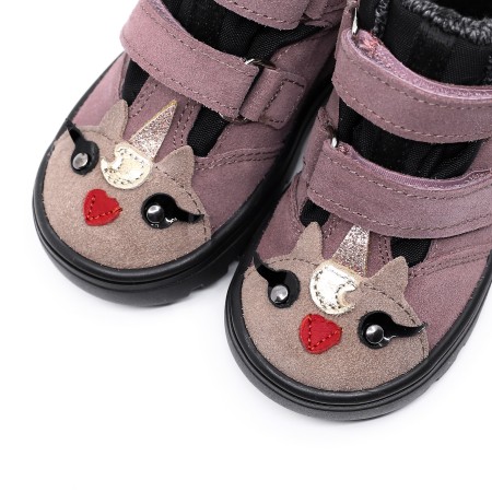 MRUGAŁA ANDY PONY LAWENDA TRZEWIKI OCIEPLANE Z MEMBRANĄ TE-POR | Rozmiary 22-30