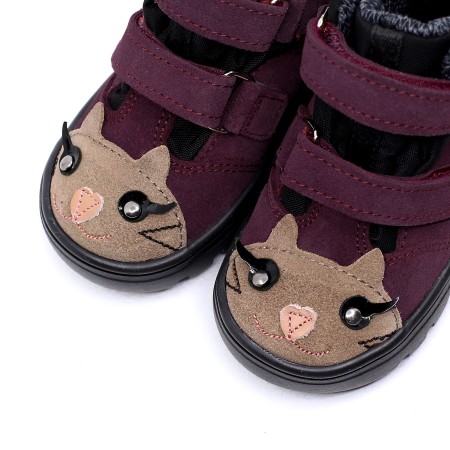 MRUGAŁA ANDY KITTY PLUM TRZEWIKI OCIEPLANE Z MEMBRANĄ TE-POR | Rozmiary 22-30