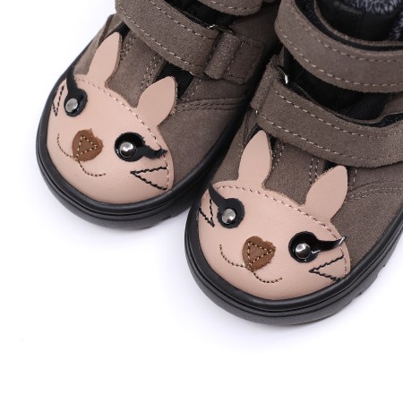 MRUGAŁA ANDY BUNNY GREY TRZEWIKI OCIEPLANE Z MEMBRANĄ TE-POR | Rozmiary 22-30