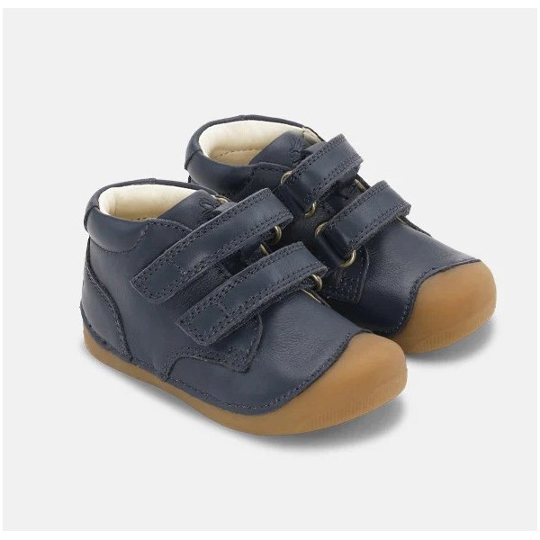 Bundgaard Petit Navy, Trzewiki Skórzane Barefoot