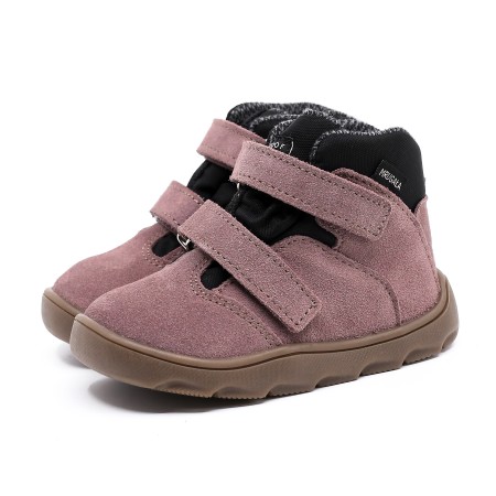 MRUGAŁA MADI BAREFOOT LAWENDA TRZEWIKI OCIEPLANE Z NIEPRZEMAKALNĄ MEMBRANĄ TE-POR | Rozmiary 20-30