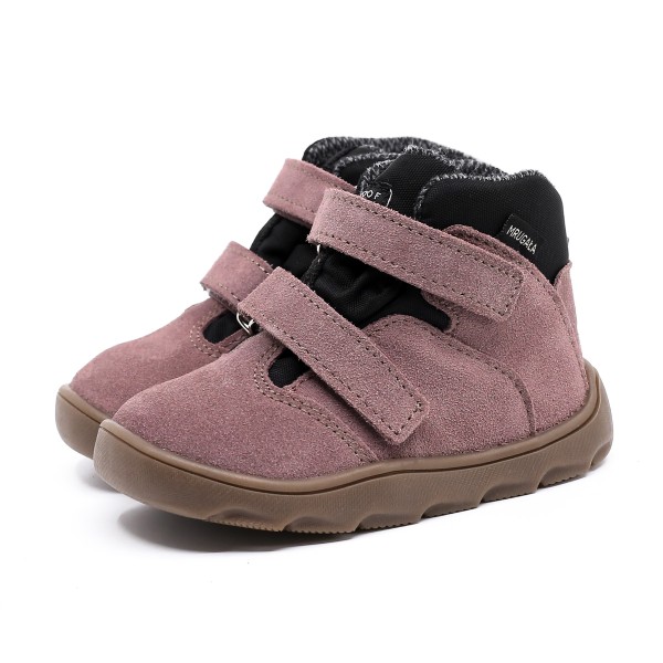 MRUGAŁA MADI BAREFOOT LAWENDA TRZEWIKI OCIEPLANE Z NIEPRZEMAKALNĄ MEMBRANĄ TE-POR | Rozmiary 20-30