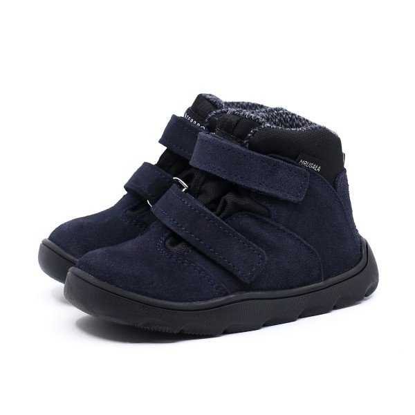 MRUGAŁA MADI BAREFOOT BLU TRZEWIKI OCIEPLANE Z NIEPRZEMAKALNĄ MEMBRANĄ TE-POR | Rozmiary 20-30