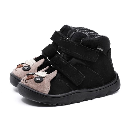 MRUGAŁA NEKO BAREFOOT ALPACA BLACK TRZEWIKI OCIEPLANE Z NIEPRZEMAKALNĄ MEMBRANĄ TE-POR | Rozmiary 20-30