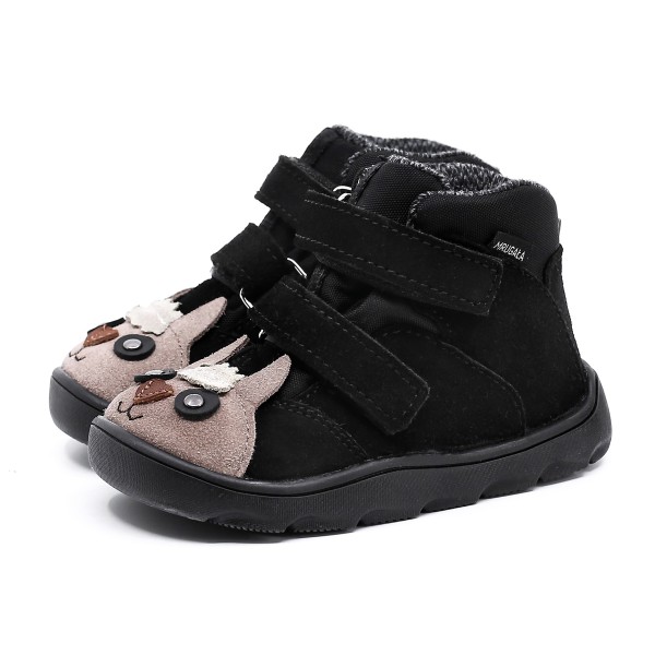 MRUGAŁA NEKO BAREFOOT ALPACA BLACK TRZEWIKI OCIEPLANE Z NIEPRZEMAKALNĄ MEMBRANĄ TE-POR | Rozmiary 20-30