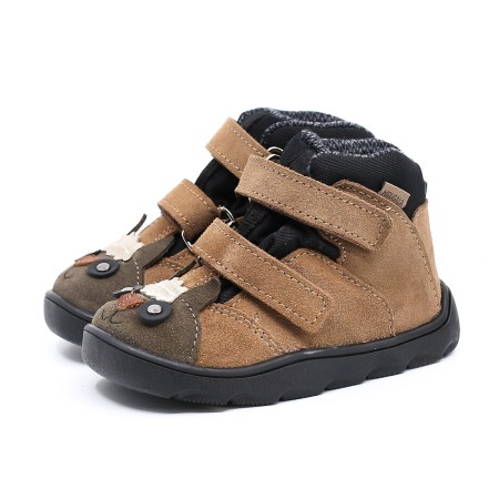MRUGAŁA NEKO BAREFOOT ALPACA KARAMEL TRZEWIKI OCIEPLANE Z NIEPRZEMAKALNĄ MEMBRANĄ TE-POR | Rozmiary 20-30