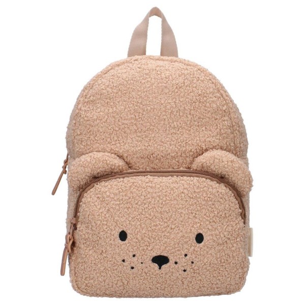 KIDZROOM Plecak dla dziecka Comfort Friends brown, Beżowy Pluszowy Miś