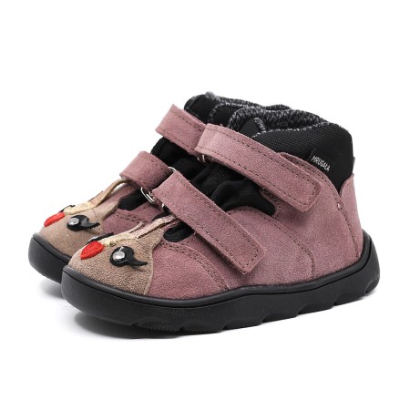 MRUGAŁA NEKO BAREFOOT PONY LAWENDA TRZEWIKI OCIEPLANE Z NIEPRZEMAKALNĄ MEMBRANĄ TE-POR | Rozmiary 20-33