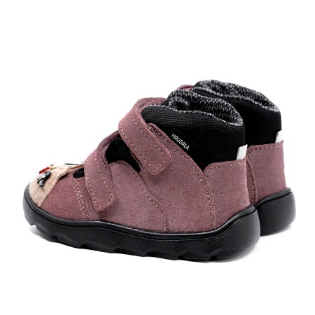 MRUGAŁA NEKO BAREFOOT PONY LAWENDA TRZEWIKI OCIEPLANE Z NIEPRZEMAKALNĄ MEMBRANĄ TE-POR | Rozmiary 20-33