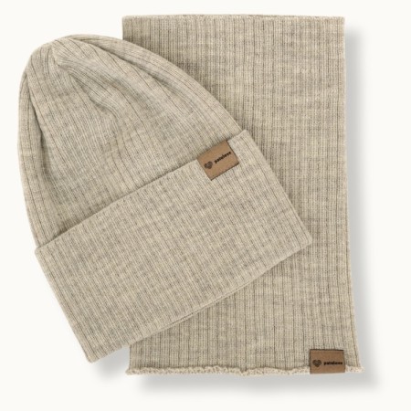 Patulove Merino Set Całoroczny - czapka i komin OAT