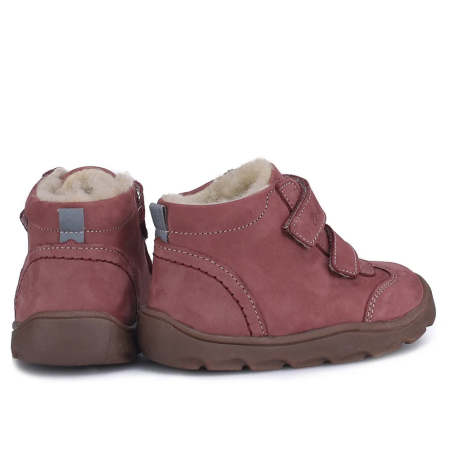 EMEL Barefoot Jesienno Zimowe Trzewiki Skórzane Ocieplone Wełną | Kodiak EV 2725D-3