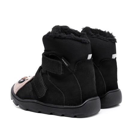 MRUGAŁA HELI ALPACA BLACK BAREFOOT ZIMOWE TRZEWIKI Z MEMBRANĄ TE-POR