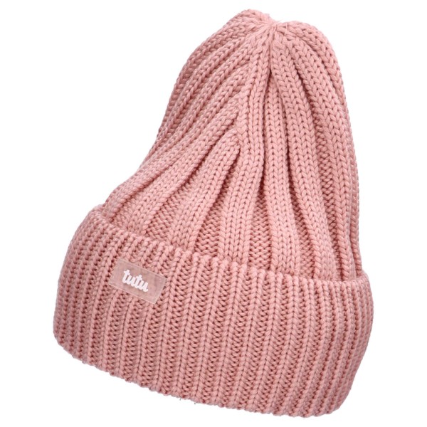 TUTU Czapka Merino 100% zimowa dla dziecka, Dusty Pink, Różowa
