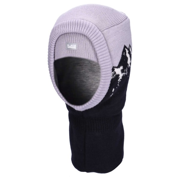 TUTU Kominiarka Merino 100% zimowa dla dziecka z nadrukiem, Szara