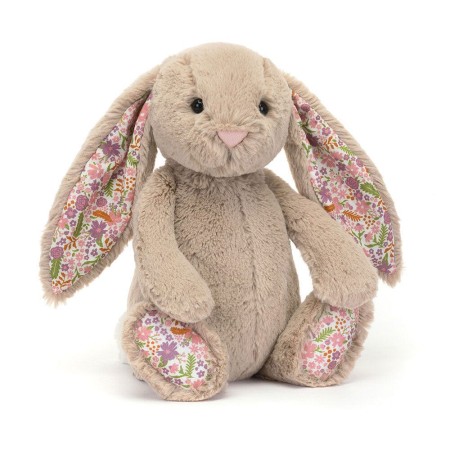 JELLYCAT Przytulanka Królik Beżowy Kwiecisty 31cm - Maskotka dla dzieci 12m