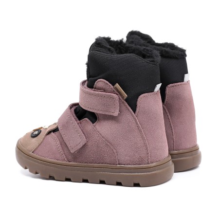 MRUGAŁA MALI ALPACA LAWENDA ZIMOWE TRZEWIKI Z MEMBRANĄ TE-POR, Śniegowce dla Dzieci