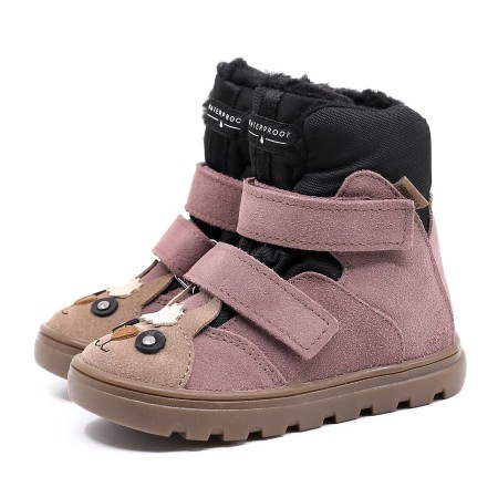 MRUGAŁA MALI ALPACA LAWENDA ZIMOWE TRZEWIKI Z MEMBRANĄ TE-POR, Śniegowce dla Dzieci