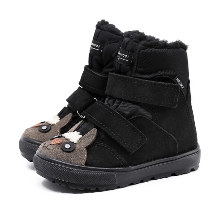 ALPACA BLACK ZIMOWE TRZEWIKI Z MEMBRANĄ TE-POR, Śniegowce dla Dzieci