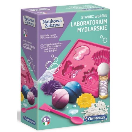 Clementoni Naukowa Zabawa LAB. Labolatorium Mydlarskie7+