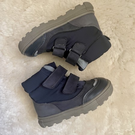 Wodoodporne Śniegowce Ocieplane Wełną EV 277814, Granatowe z membraną