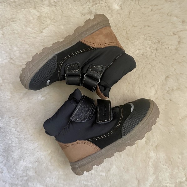 Emel EVEREST Zimowe Wodoodporne Śniegowce Ocieplane Wełną EV 2778-16 Czarne Brązowe z membraną