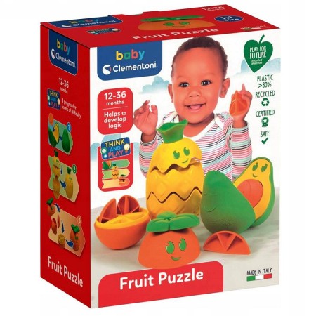 Clementoni Baby, Zabawka sensoryczna Owoce| Zabawa i Rozwój | 12-36M+