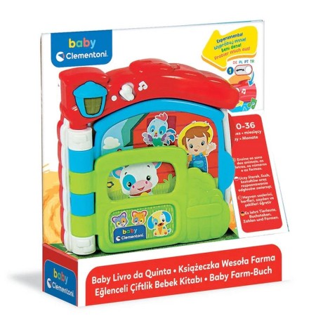 Clementoni Baby, Książeczka Dźwiękowa Wesoła Farma 10-36M