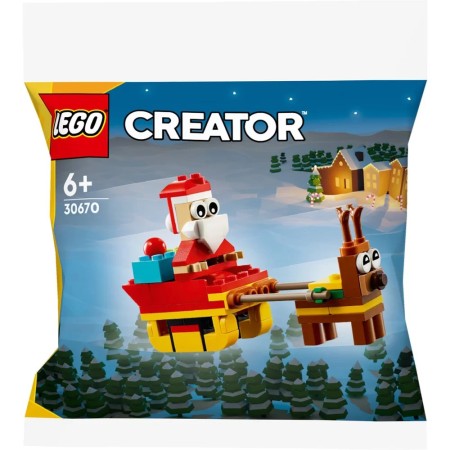 LEGO® Creator 30670 Przejażdżka saniami Świętego Mikołaja 6+