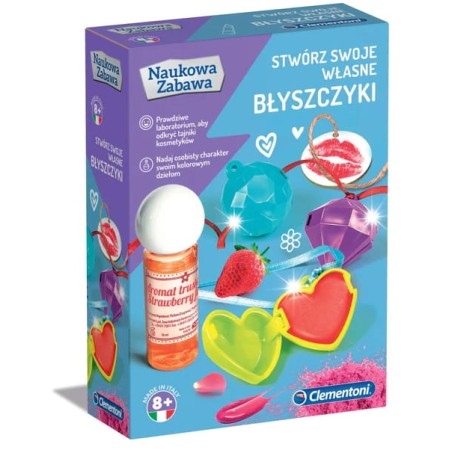 Clementoni Naukowa Zabawa. Stwórz swoje błyszczyki 8+