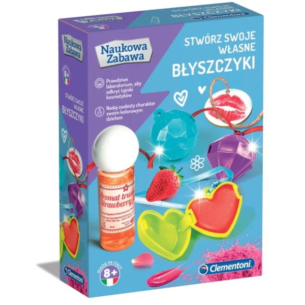 Clementoni Naukowa Zabawa. Stwórz Własne Błyszczyki | Zestaw edukacyjny | 8+