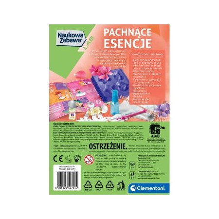 Clementoni Naukowa Zabawa LAB. Pachnące Esencje | Zestaw do tworzenia perfum