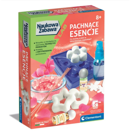 Clementoni Naukowa Zabawa LAB. Pachnące Esencje | Zestaw do tworzenia perfum | 8+
