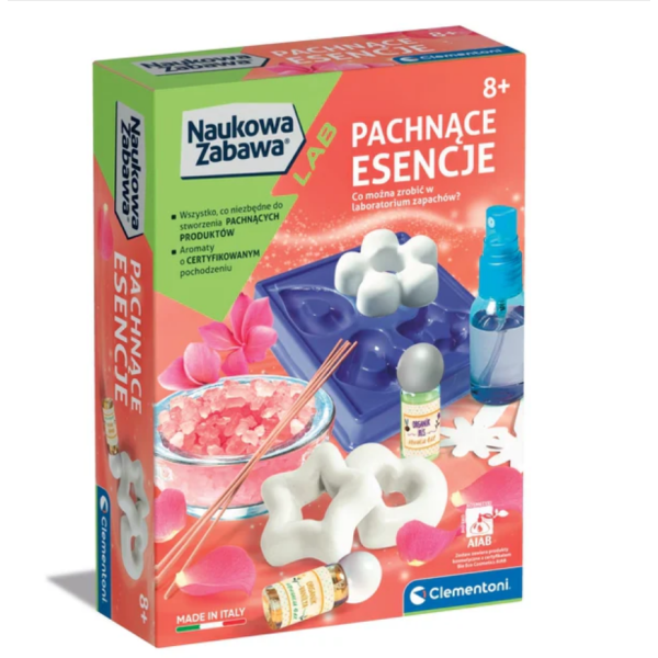 Clementoni Naukowa Zabawa LAB. Pachnące Esencje | Zestaw do tworzenia perfum | 8+