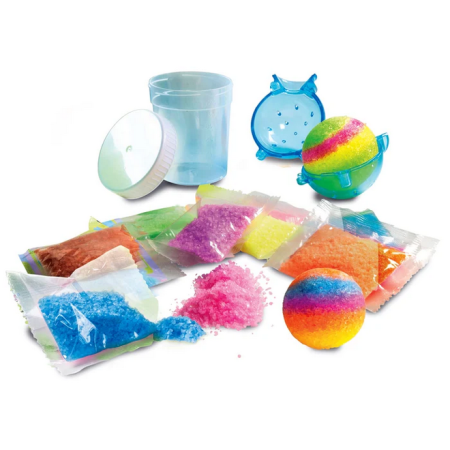 Clementoni Naukowa Zabawa LAB. Szalone piłeczki Brokatowe | 8+