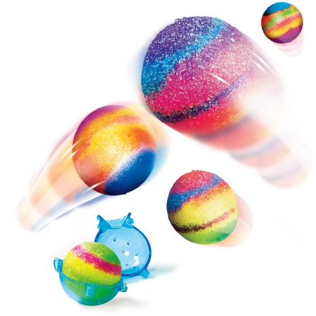 Clementoni Naukowa Zabawa LAB. Szalone piłeczki Brokatowe | 8+