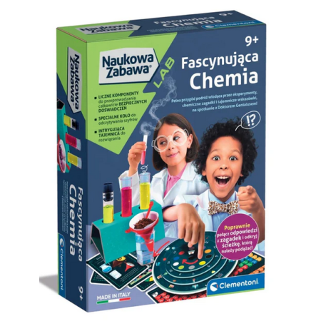 Clementoni Naukowa Zabawa LAB. Fascynująca chemia | 9+