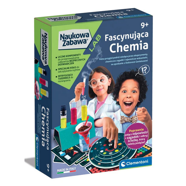 Clementoni Naukowa Zabawa LAB. Fascynująca chemia | 9+