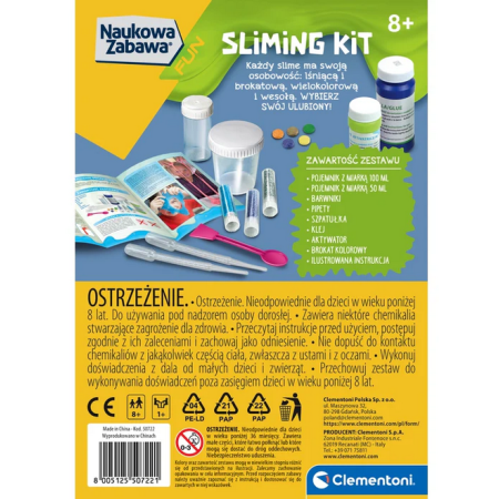 Naukowa Zabawa. Sliming Kit | Zestaw do Tworzenia Slajmów | 8+