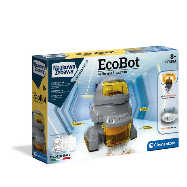 Clementoni Naukowa Zabawa. Robotics-EcoBot I Wibrujący Robot | 8+