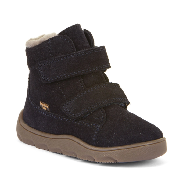 Froddo Barefoot ZERU TEX FURRY G2110151 DARK BLUE, Śniegowce Ocieplane Wełną z Membraną