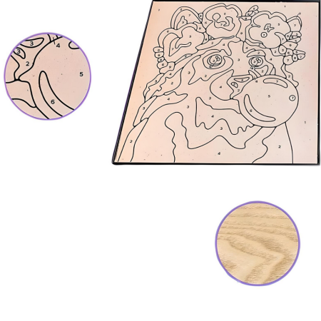 OKTO Kolorowanka z masy plastycznej, malowanie po numerach I SZOP i 5+