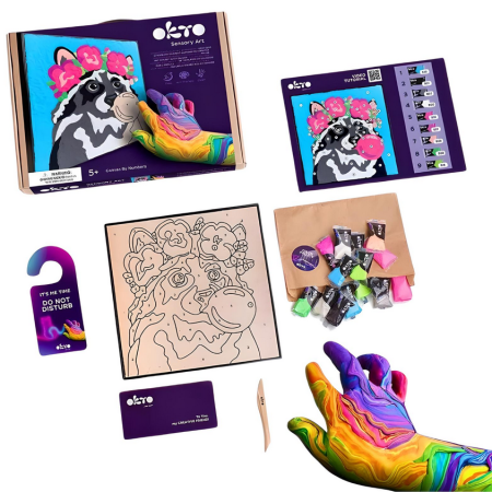 OKTO Kolorowanka z masy plastycznej, malowanie po numerach I SZOP i 5+