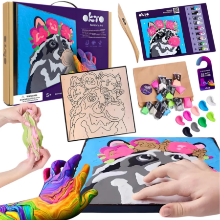 OKTO Kolorowanka z masy plastycznej, malowanie po numerach I SZOP i 5+