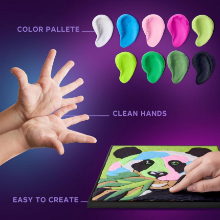 OKTO Kolorowanka z masy plastycznej, malowanie po numerach I PANDA I 5+