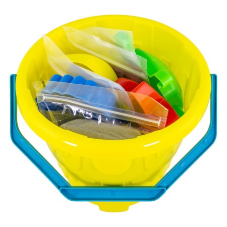 TUBAN Piasek dynamiczny plaża z wiaderkiem I piasek + foremki I 3+