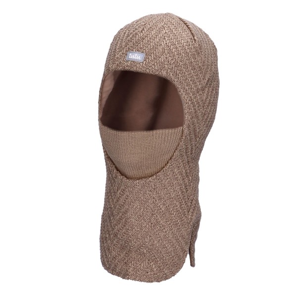 TUTU Kominiarka Merino 100% zimowa dla dziecka z membraną na uszy, Beżowa